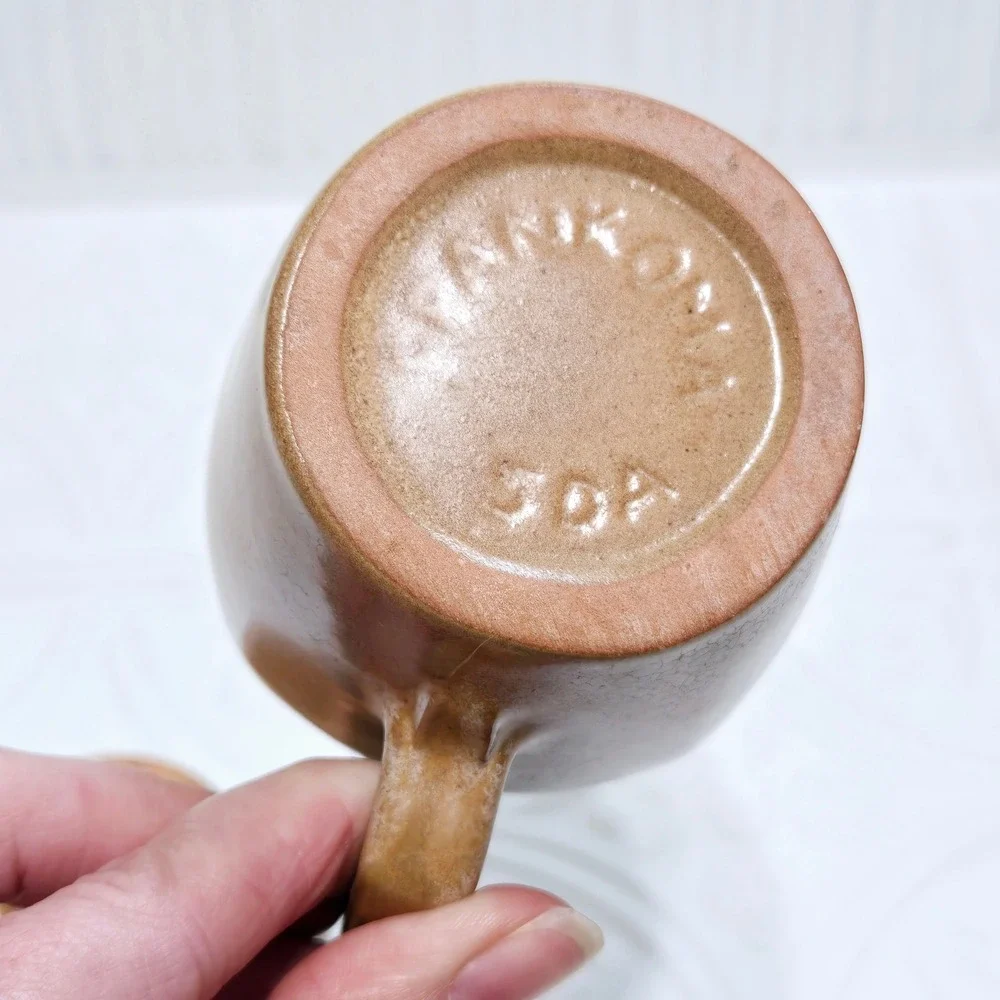 Frankoma Pottery Creamer Sugar Plainsman Brown‎ Tan 5DA 5DB